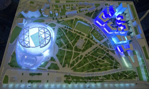 Model of the Dinamo stadium after reconstruction - Sputnik International