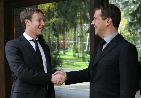 Facebook Founder Zuckerberg in Moscow  - Sputnik International