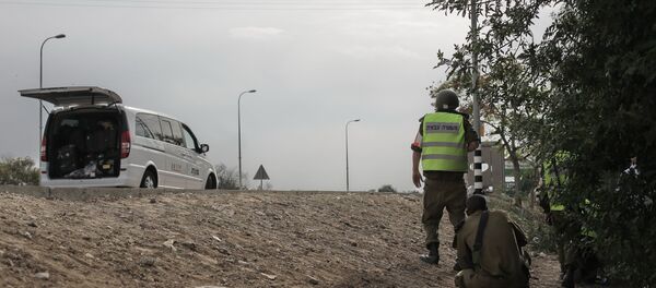 The Israel Defense Forces (IDF) are combing the area near Gaza for a rocket that struck Eshkol on the border with Gaza on Friday. - Sputnik International