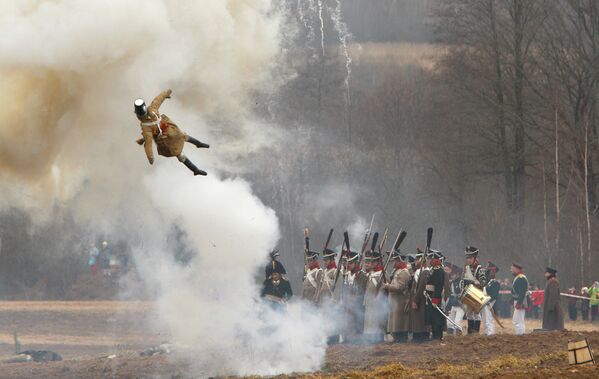 Reenactment of 1812 Battle of Berezina River in Belarus - Sputnik International