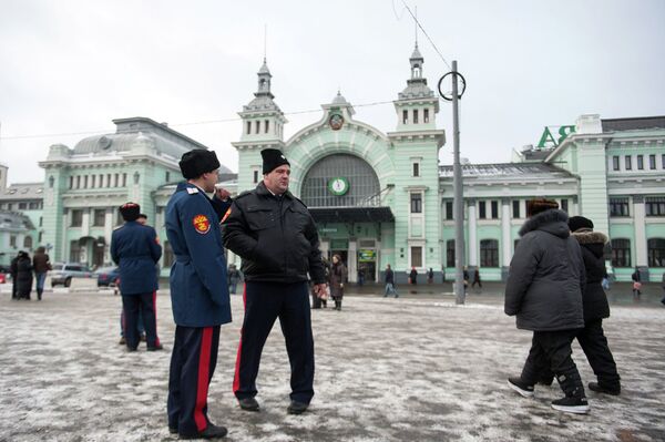 Moscow Cossack Patrol Unsanctioned - Sputnik International