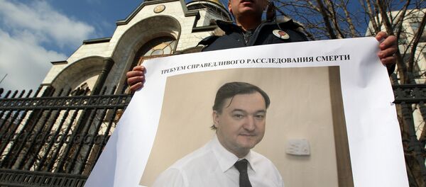 Five years ago, on November 16, 2009, Sergei Magnitsky, a tax and legal consultant of the Hermitage Capital Management investment fund accused of corporate tax evasion, died at the Matrosskaya Tishina pretrial detention facility. Five years ago, on November 16, 2009, Sergei Magnitsky, a tax and legal consultant of the Hermitage Capital Management investment fund accused of corporate tax evasion, died at the Matrosskaya Tishina pretrial detention facility. - Sputnik International