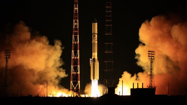 Launch of a Proton-M carrier rocket from the Baikonur Space Center - Sputnik International