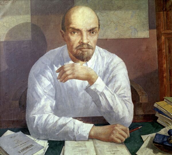 Portrait of Vladimir Lenin by Kuzma Petrov-Vodkin - Sputnik International