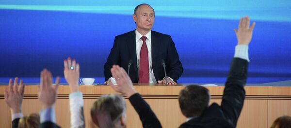 Russian President Vladimir Putin during the press conference on December 20, 2012. - Sputnik International