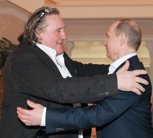 Gerard Depardieu and Vladimir Putin - Sputnik International