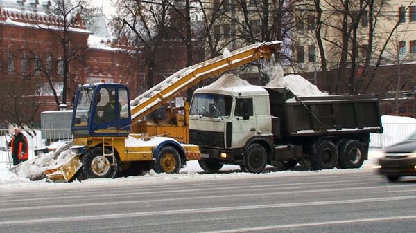 Snow Clearing Operations in Moscow - Sputnik International