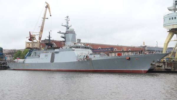 Russian Warship Gets Holy Water Blessing - Sputnik International