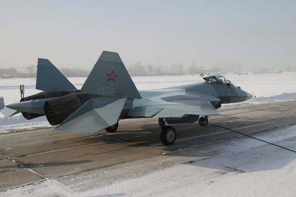 Russian fifth-generation T-50 fighter jet - Sputnik International