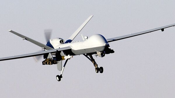 US MQ-9 Reaper drone in flight - Sputnik International