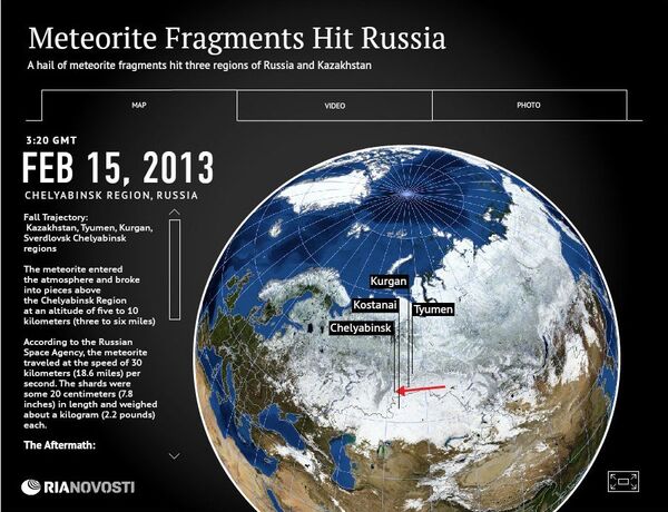 Meteorite Fragments Hit Russia - Sputnik International