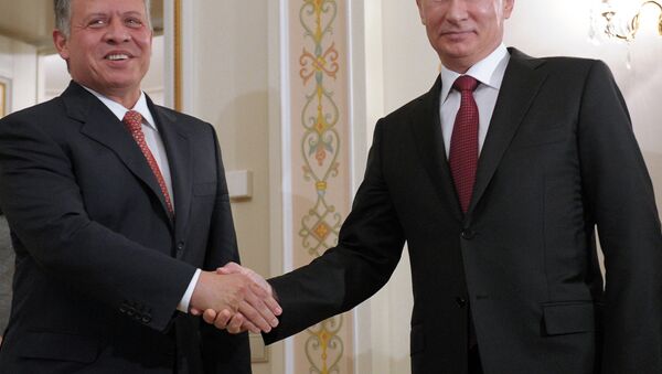 Russian President Vladimir Putin and Jordan’s King Abdullah II will meet on October 2. - Sputnik International