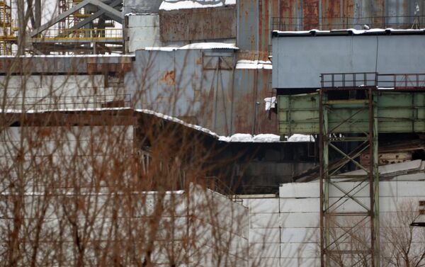 Partial roof collapse at the Chernobyl nuclear power plan - Sputnik International