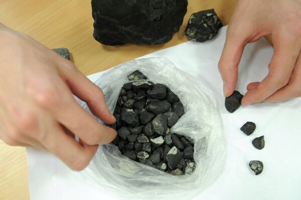 Meteorite Fragment Weighing Over 2 Lbs Found in Chelyabinsk - Sputnik International