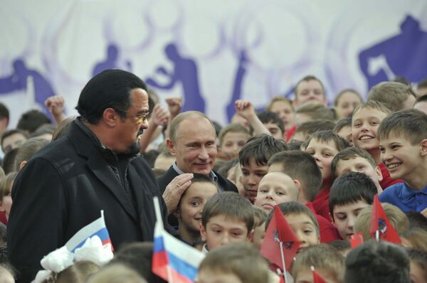 Putin, Steven Seagal Open Martial Arts Center in Moscow Putin, Steven Seagal Open Martial Arts Center in Moscow - Sputnik International