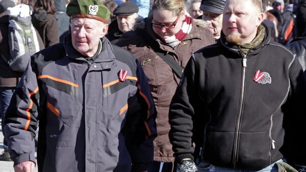 Latvian SS Veterans March - Sputnik International