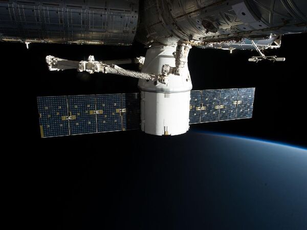 Elon Musk Tweets Pics of SpaceX's Crew Dragon, Projected to Ferry Humans to Space by December  - Sputnik International