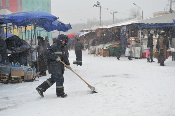 Heavy Snowstorm Hits Moscow - Sputnik International