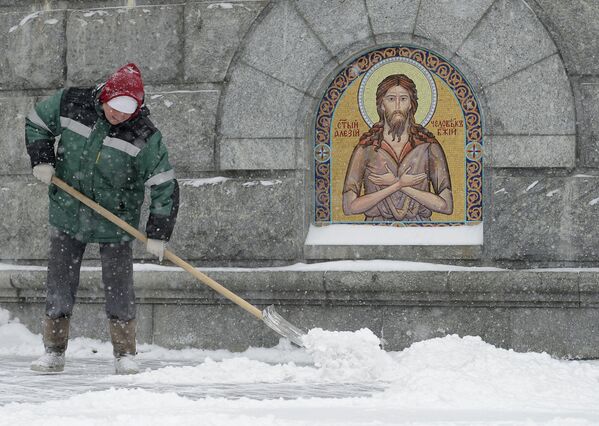Heavy Snowstorm Hits Moscow - Sputnik International