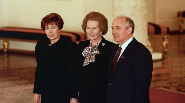 Mikhail Gorbachev, Margaret Thatcher and Raisa Gorbacheva - Sputnik International