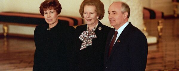 Mikhail Gorbachev, Margaret Thatcher and Raisa Gorbacheva - Sputnik International