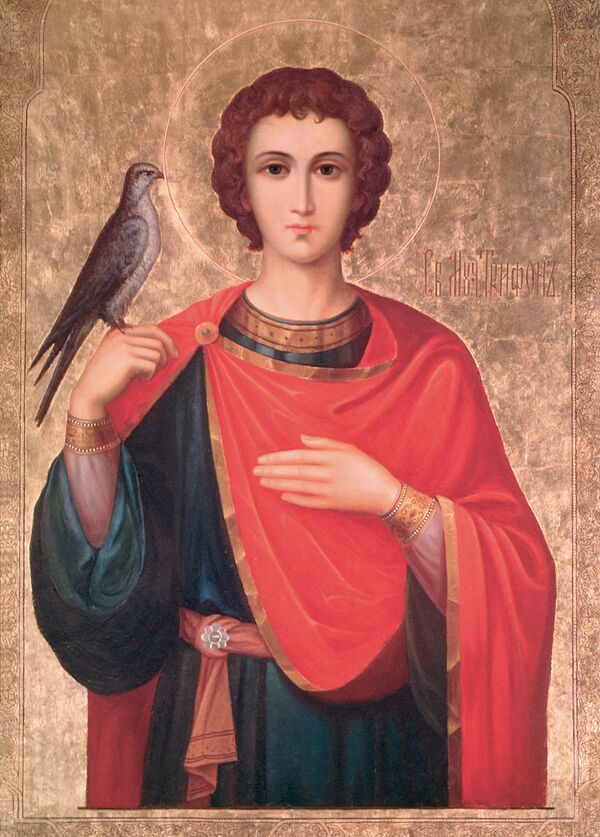 St. Tryphon the Martyr with a falcon - Sputnik International