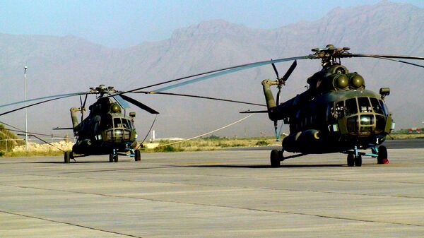 Afghan Air Force Mi-17 helicopters - Sputnik International