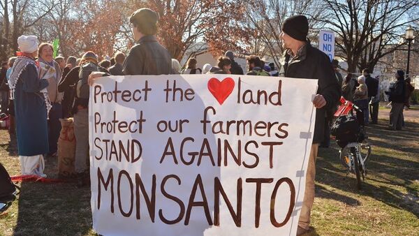 A rally against biotech giant Monsanto in Washington, DC on  January 10, 2013. - Sputnik International