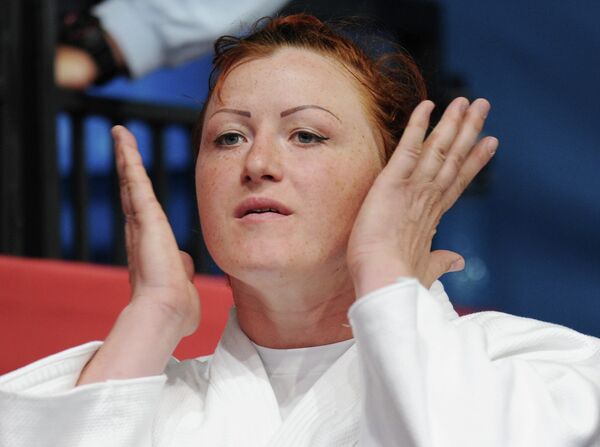 Four times winner of the European Judo Championship and Russian judo star Yelena Ivashchenko - Sputnik International