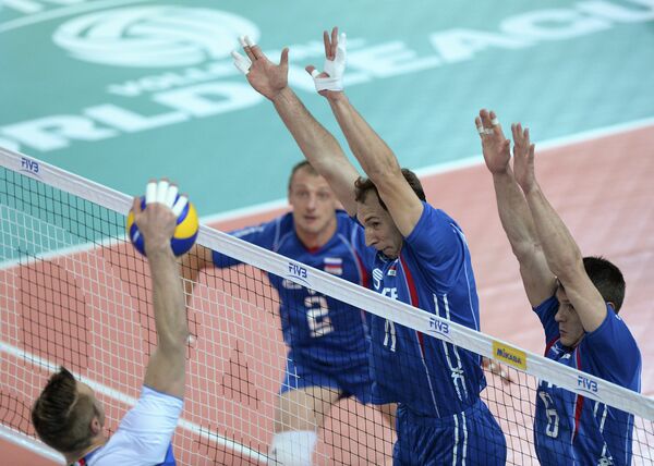 Russia Defeats Italy in World League Volleyball - Sputnik International