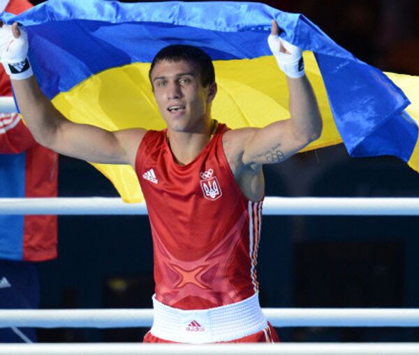 Ukrainian boxer Vasily Lomachenko at the 2012 Olympics in London - Sputnik International