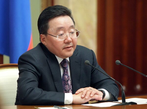 Президент Монголии Цахиагийн Элбэгдорж. Архив - Sputnik International