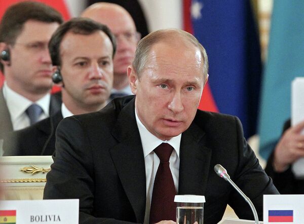 Russian President Vladimir Putin pictured at a meeting in Moscow on July 1 - Sputnik International