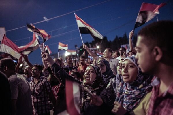 Protests in Cairo against the rule of  deposed President Mohamed Morsi - Sputnik International