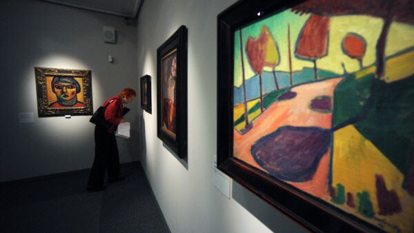 Paintings by Wassily Kandinsk on display in Munich, Germany, in 2011 - Sputnik International