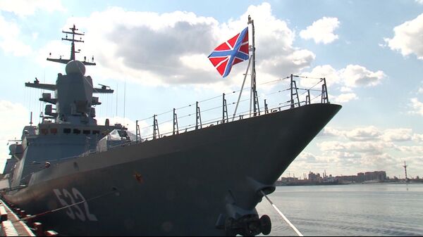 Russian Stealth Frigate and Dutch Submarine at IMDS in St. Petersburg - Sputnik International