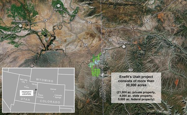 Enefit has acquired a lease to a large tract of land in containing oil shale in eastern Utah. - Sputnik International