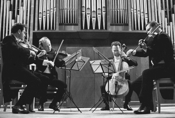 The Borodin String Quartet, named after Alexander Borodin, performs at the Moscow Conservatory in 1966. - Sputnik International