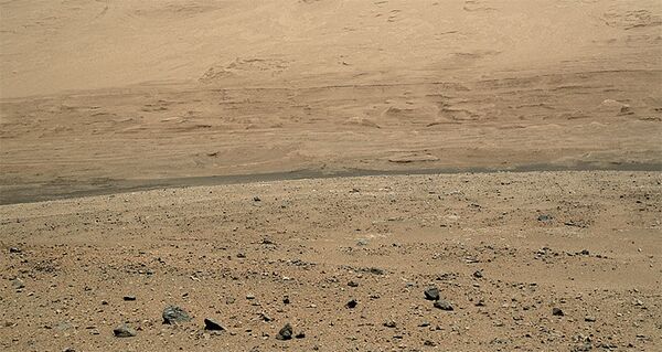 This image was taken Sunday by Curiosity using its Mars Hand Lens Imager camera. - Sputnik International