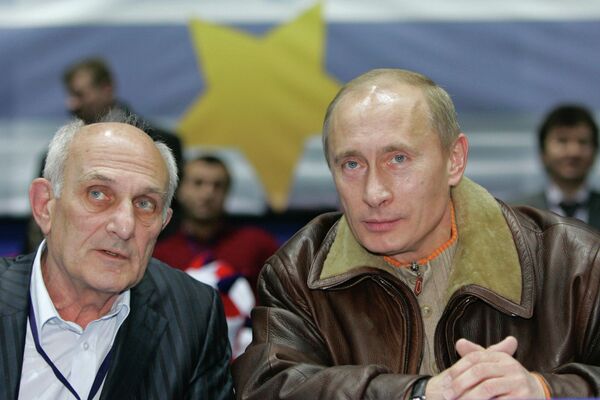 Anatoly Rakhlin and Vladimir Putin (archive) - Sputnik International