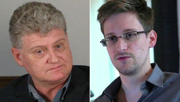 Lon Snowden and his son Edward Snowden - Sputnik International