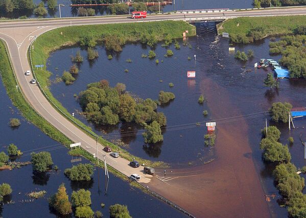 Aerial Views of the Devastating Floods in Russia’s Far East - Sputnik International