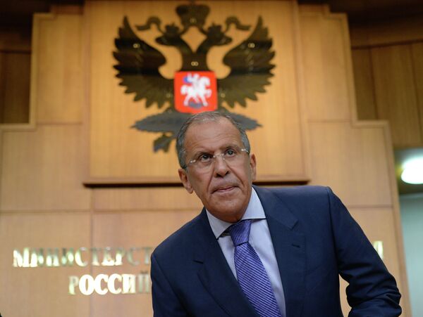 The head of the Russian Foreign Ministry Sergei Lavrov - Sputnik International