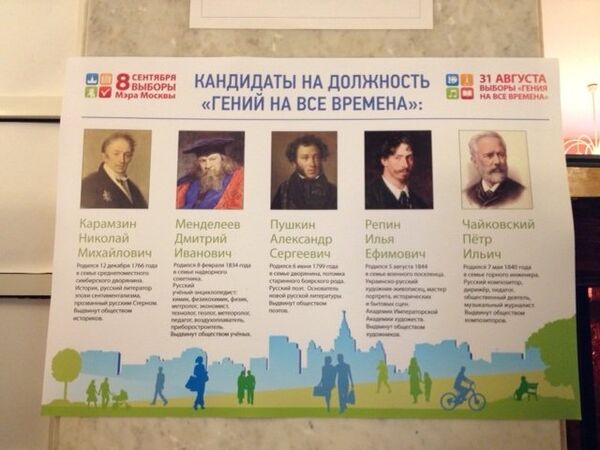 Pushkin, ‘Vodka Inventor’ Tie in Test Moscow Vote - Sputnik International