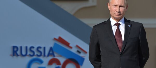 Церемония встречи В. Путиным участников саммита Группы двадцати Церемония встречи В. Путиным участников саммита Группы двадцати - Sputnik International