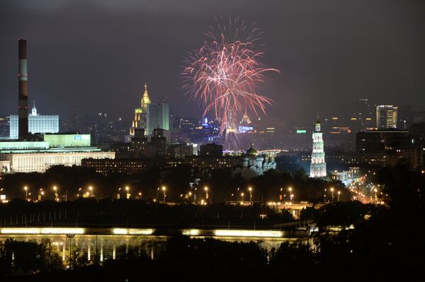 Firework celebrating the Moscow City Day - Sputnik International