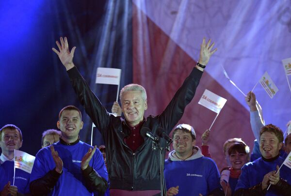Acting Moscow head Sergei Sobyanin gained 51.15 percent of votes in Sunday mayoral election - Sputnik International