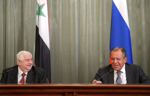 Russian Foreign Minister Sergei Lavrov and Syria’s Foreign Minister Walid Muallem - Sputnik International