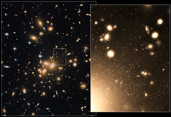Peering deep into the heart of the massive galaxy cluster Abell 1689, NASA's Hubble Space Telescope has nabbed photos of more than 160,000 star clusters, the largest population ever seen. - Sputnik International