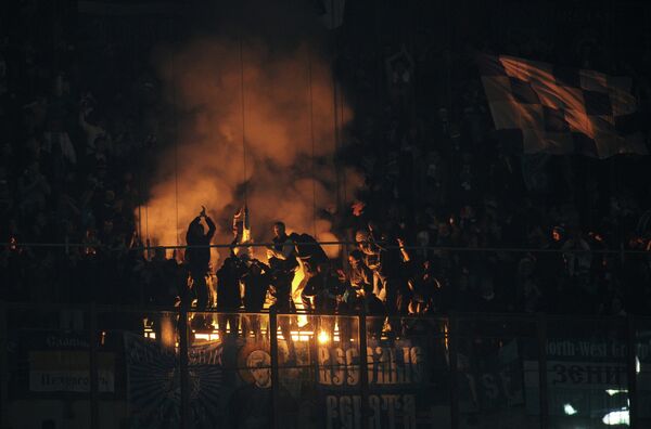 Zenit fans at one of the matches - Sputnik International